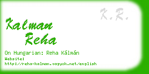 kalman reha business card